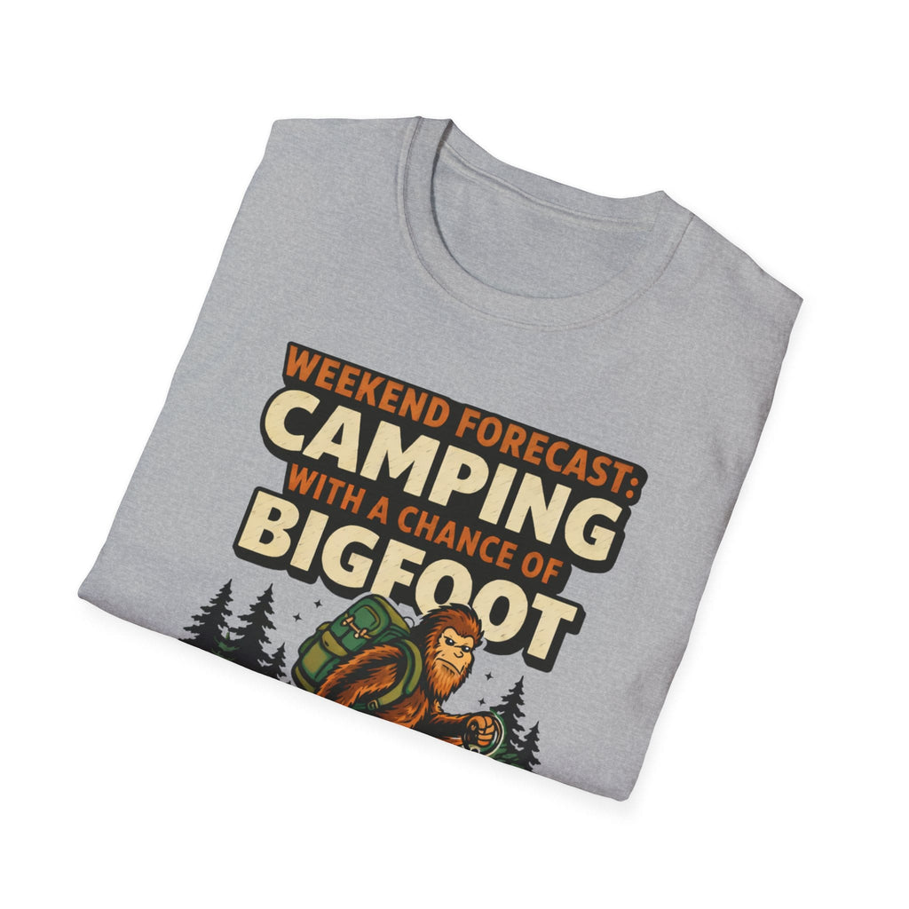Weekend Forecast Camping With A Chance Of Bigfoot T-Shirt