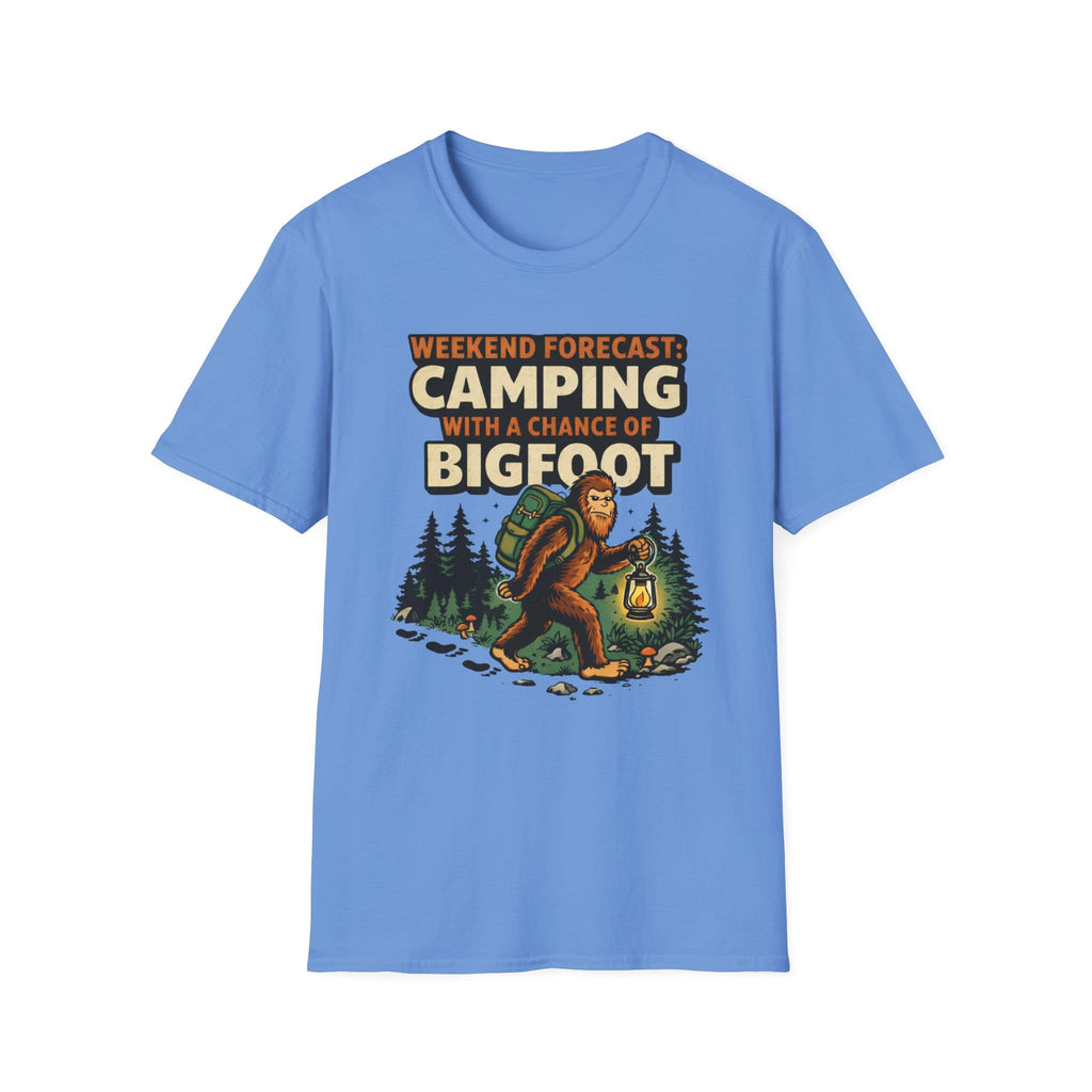 Weekend Forecast Camping With A Chance Of Bigfoot T-Shirt