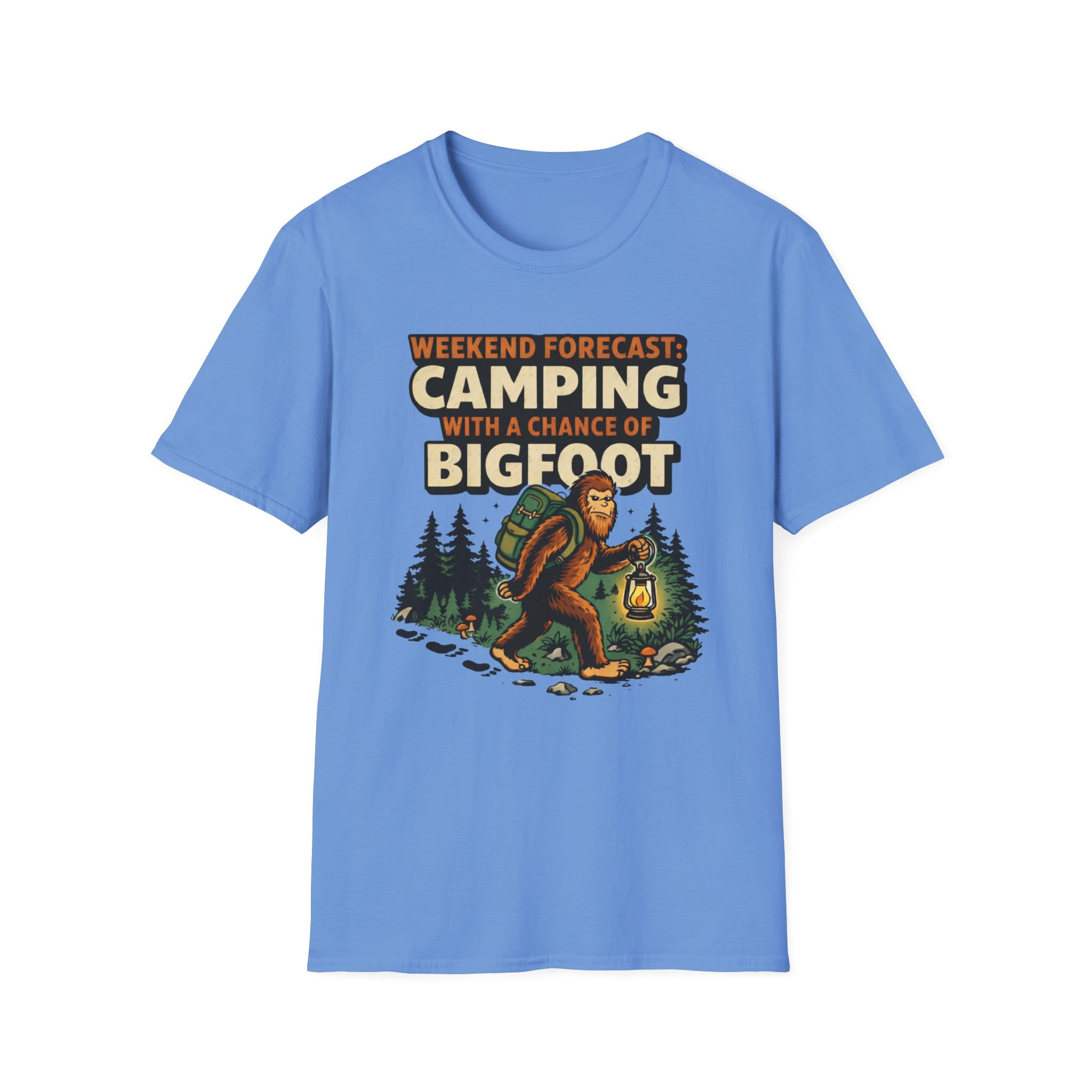 Weekend Forecast Camping With A Chance Of Bigfoot T-Shirt