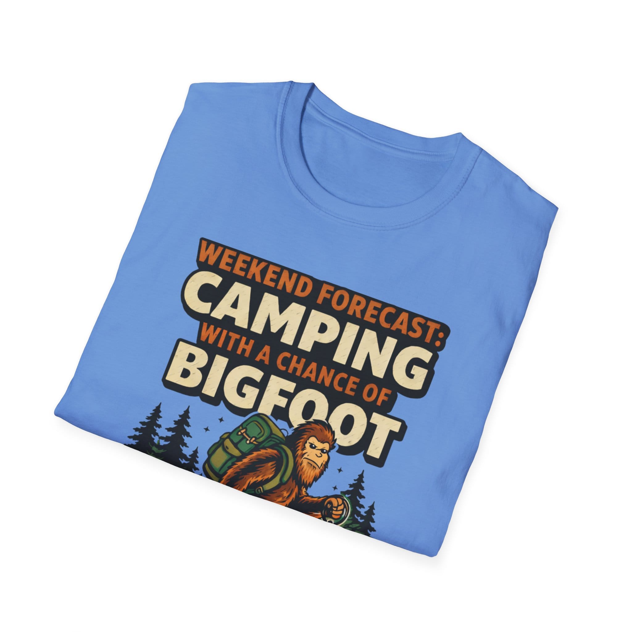 Weekend Forecast Camping With A Chance Of Bigfoot T-Shirt