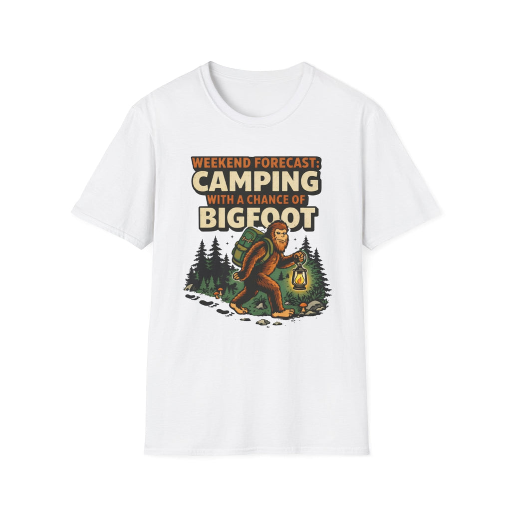 Weekend Forecast Camping With A Chance Of Bigfoot T-Shirt