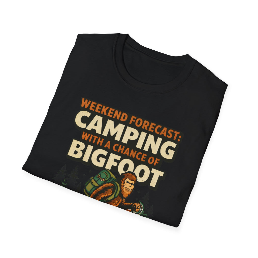 Weekend Forecast Camping With A Chance Of Bigfoot T-Shirt
