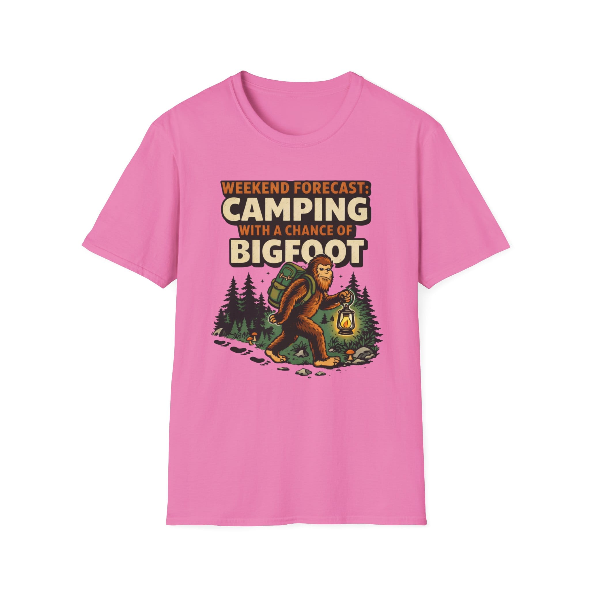 Weekend Forecast Camping With A Chance Of Bigfoot T-Shirt