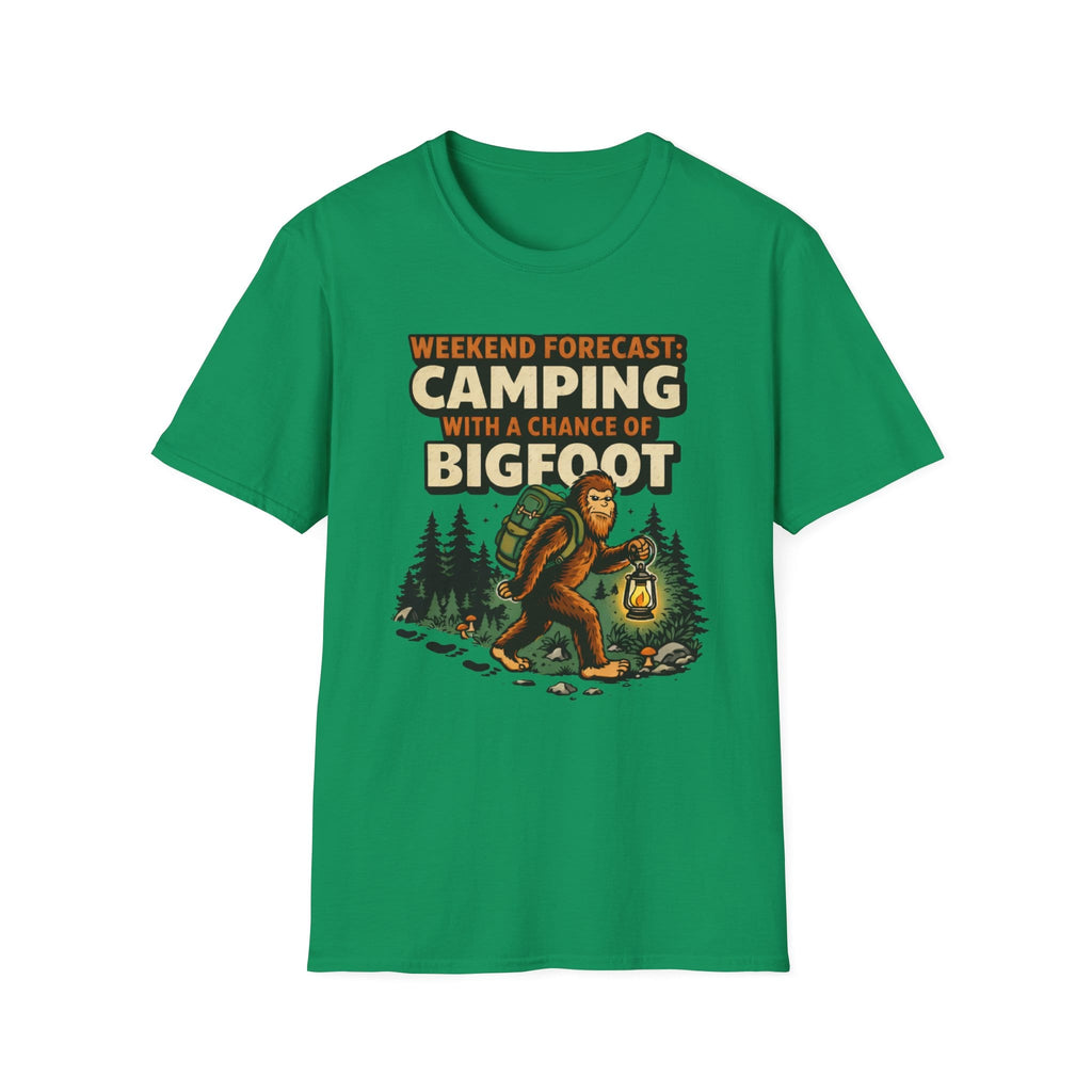 Weekend Forecast Camping With A Chance Of Bigfoot T-Shirt