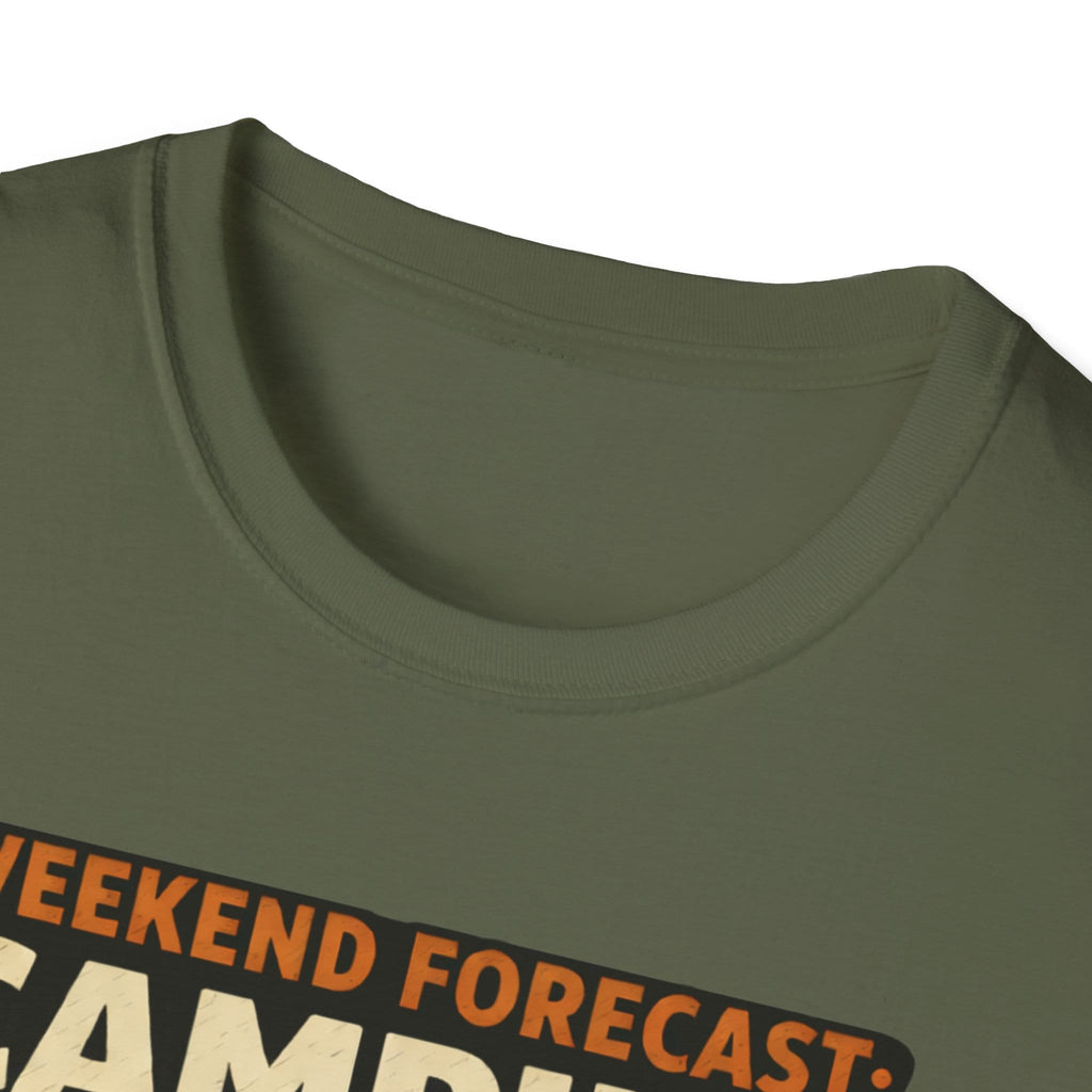 Weekend Forecast Camping With A Chance Of Bigfoot T-Shirt