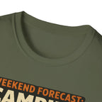 Weekend Forecast Camping With A Chance Of Bigfoot T-Shirt