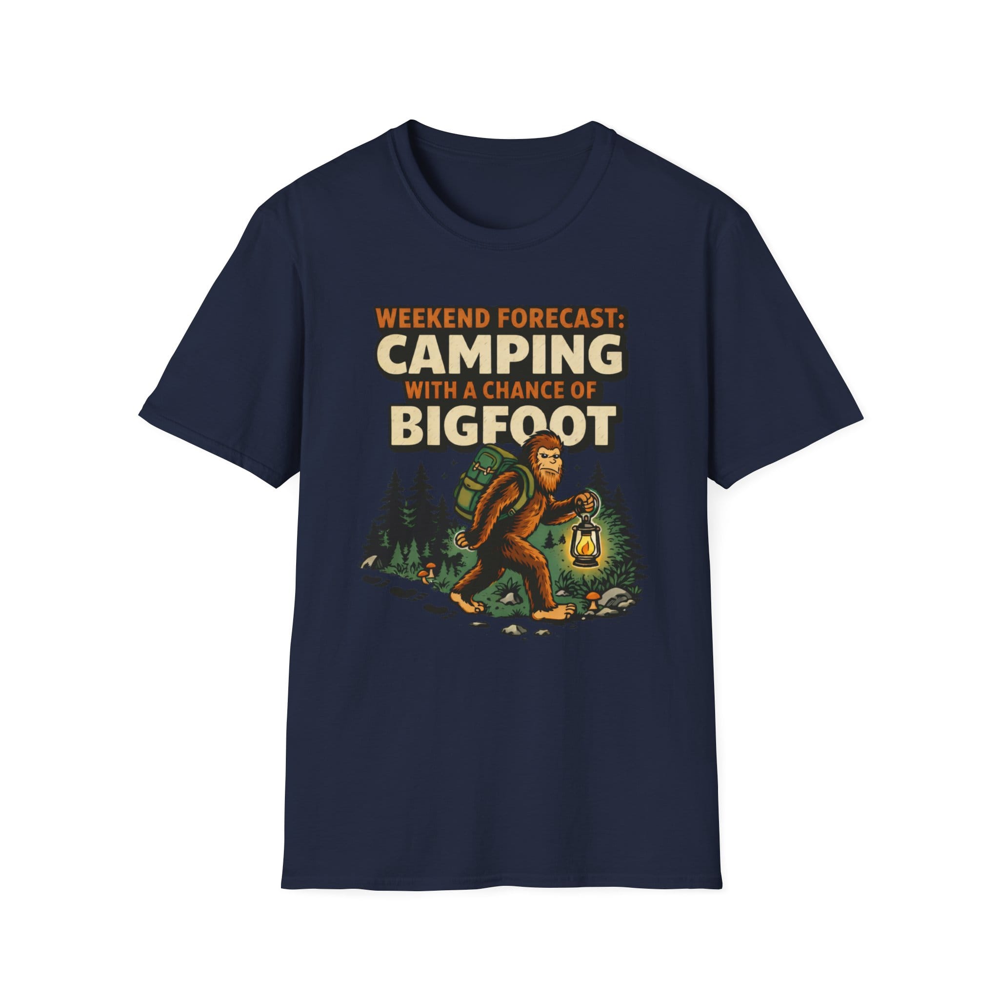 Weekend Forecast Camping With A Chance Of Bigfoot T-Shirt