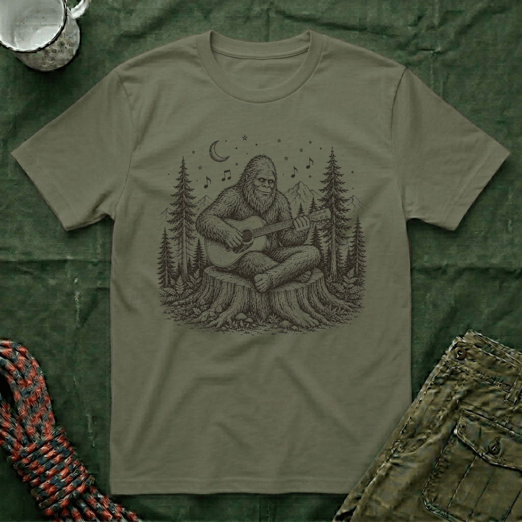 Bigfoot Guitar Jam Session T-Shirt