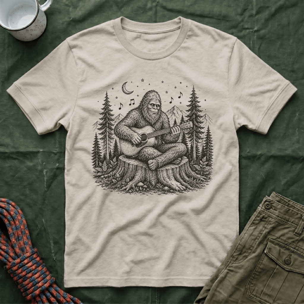 Bigfoot Guitar Jam Session T-Shirt