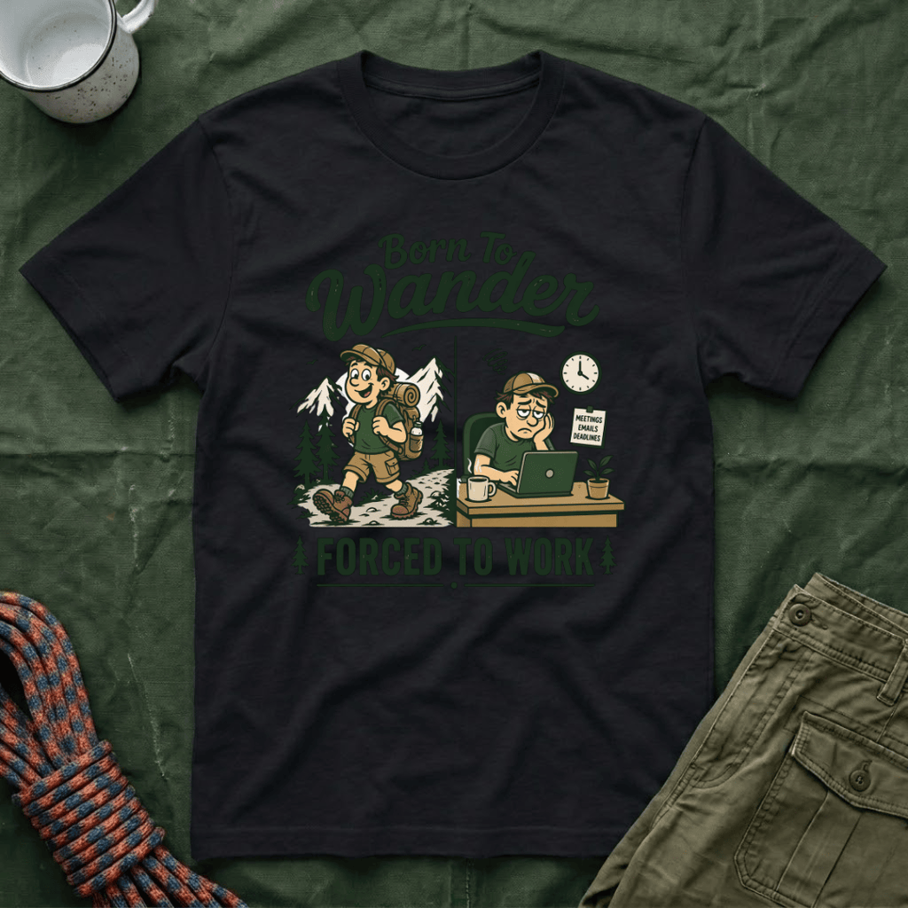 Born To Wander Forced To Work T-Shirt