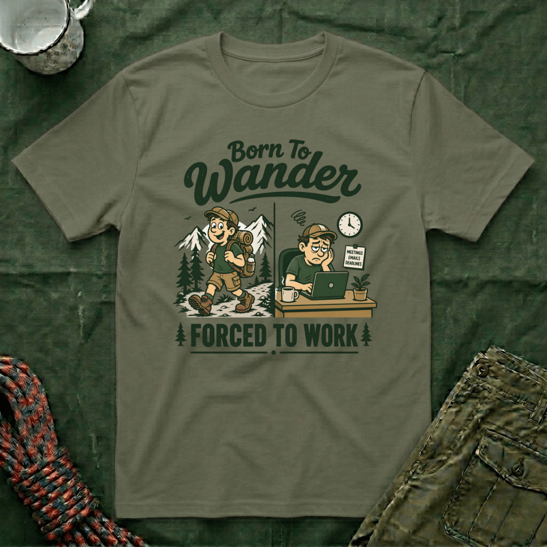 Born To Wander Forced To Work T-Shirt