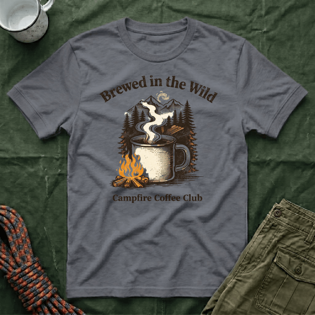 Brewed In The Wild Campfire Coffee Club T-Shirt