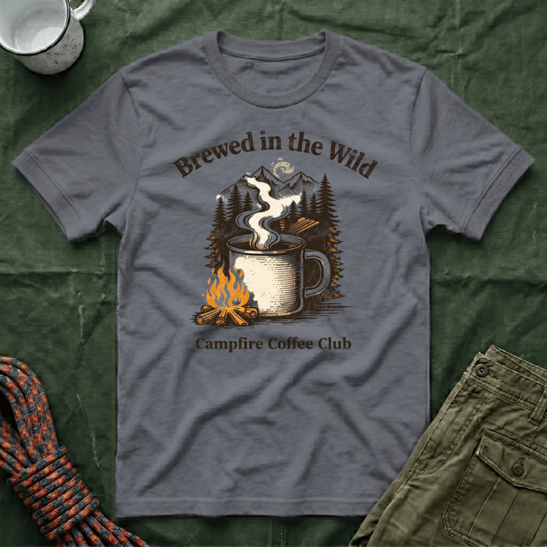 Brewed In The Wild Campfire Coffee Club T-Shirt