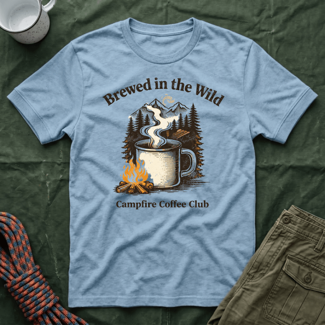 Brewed In The Wild Campfire Coffee Club T-Shirt