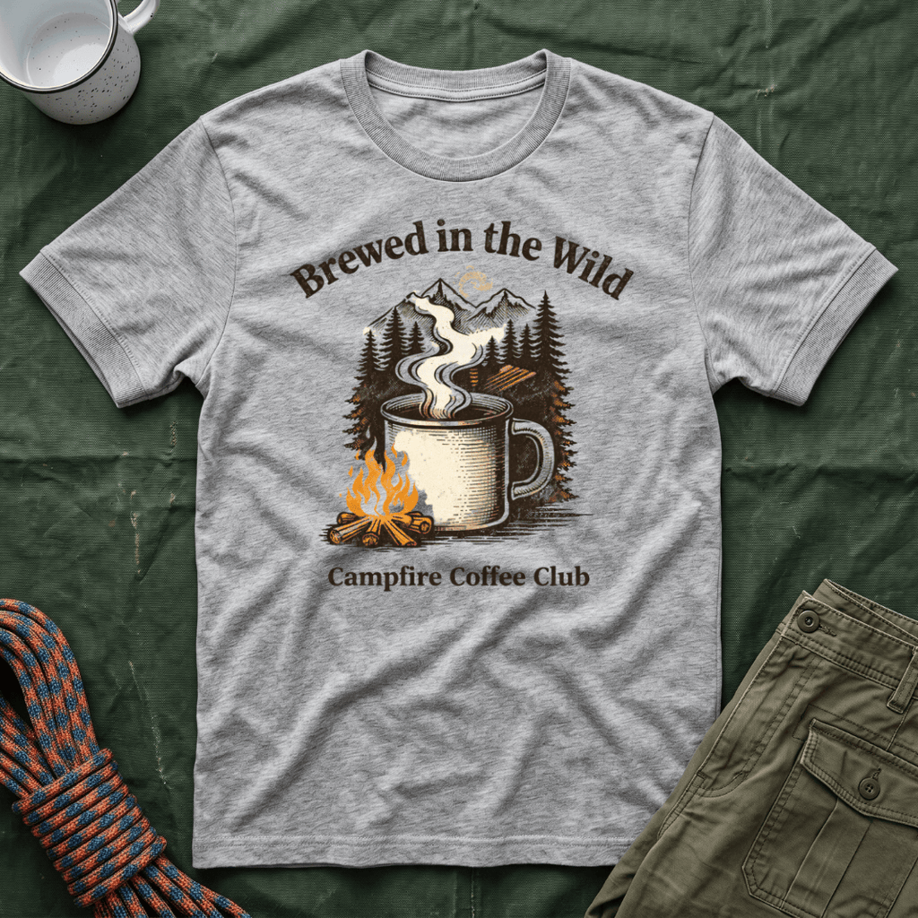 Brewed In The Wild Campfire Coffee Club T-Shirt