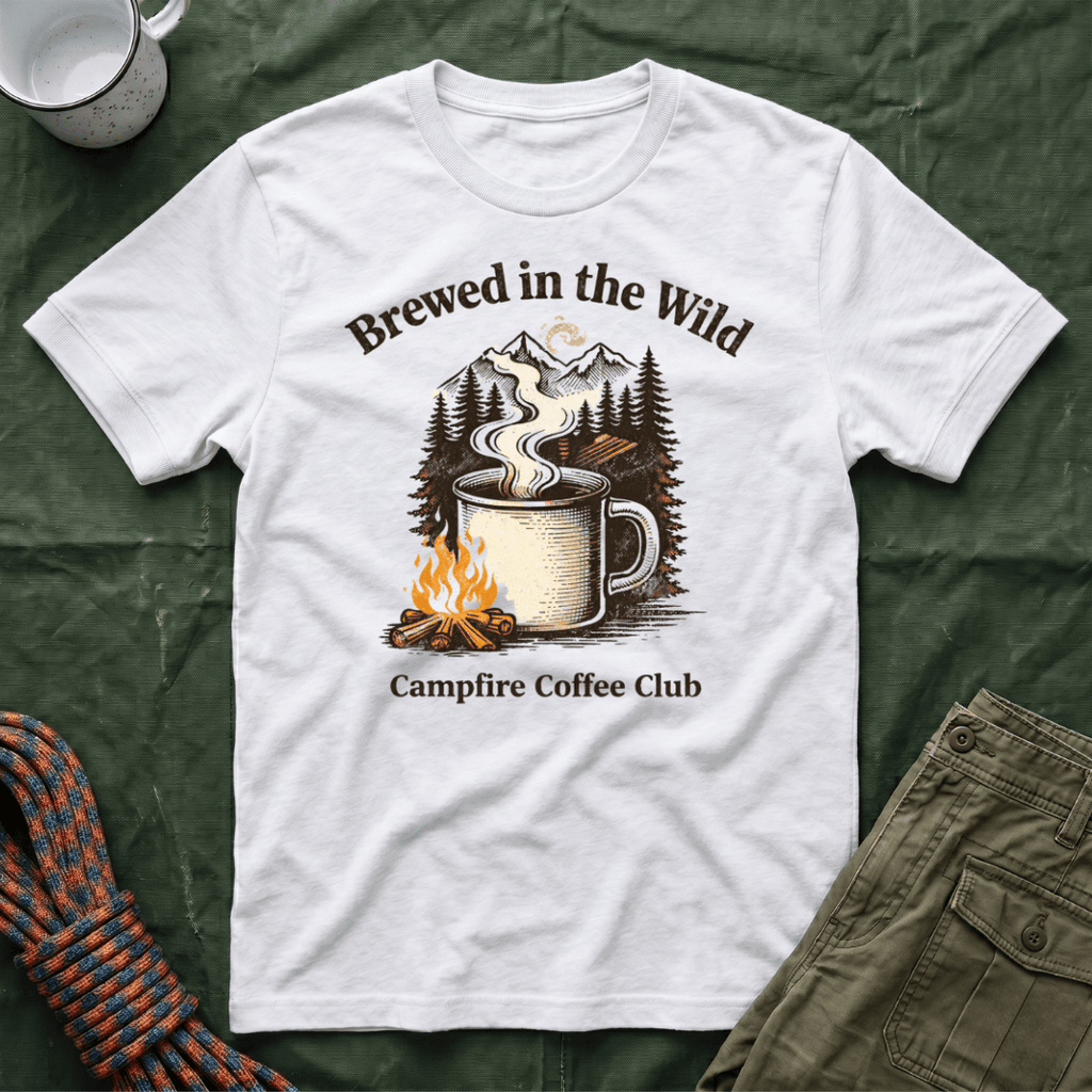 Brewed In The Wild Campfire Coffee Club T-Shirt
