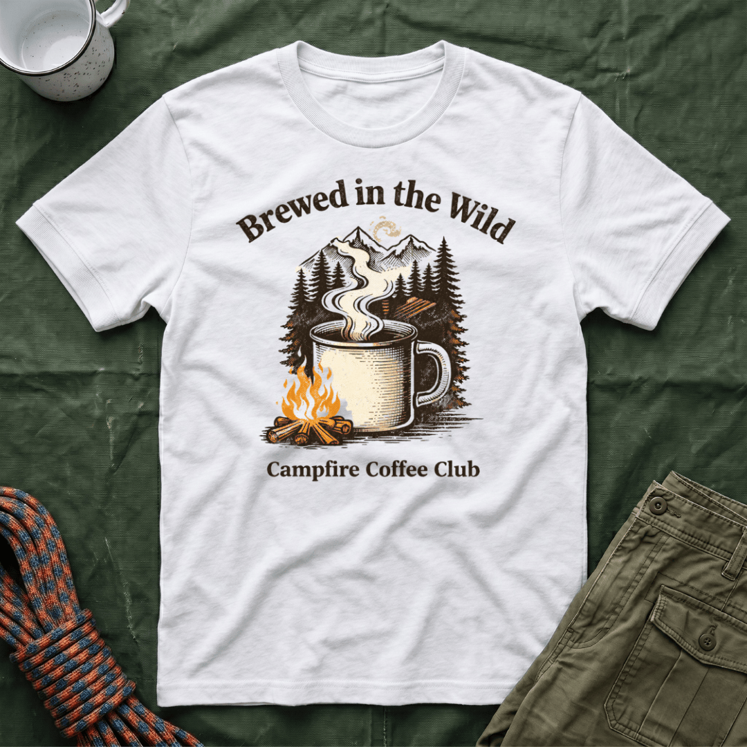 Brewed In The Wild Campfire Coffee Club T-Shirt