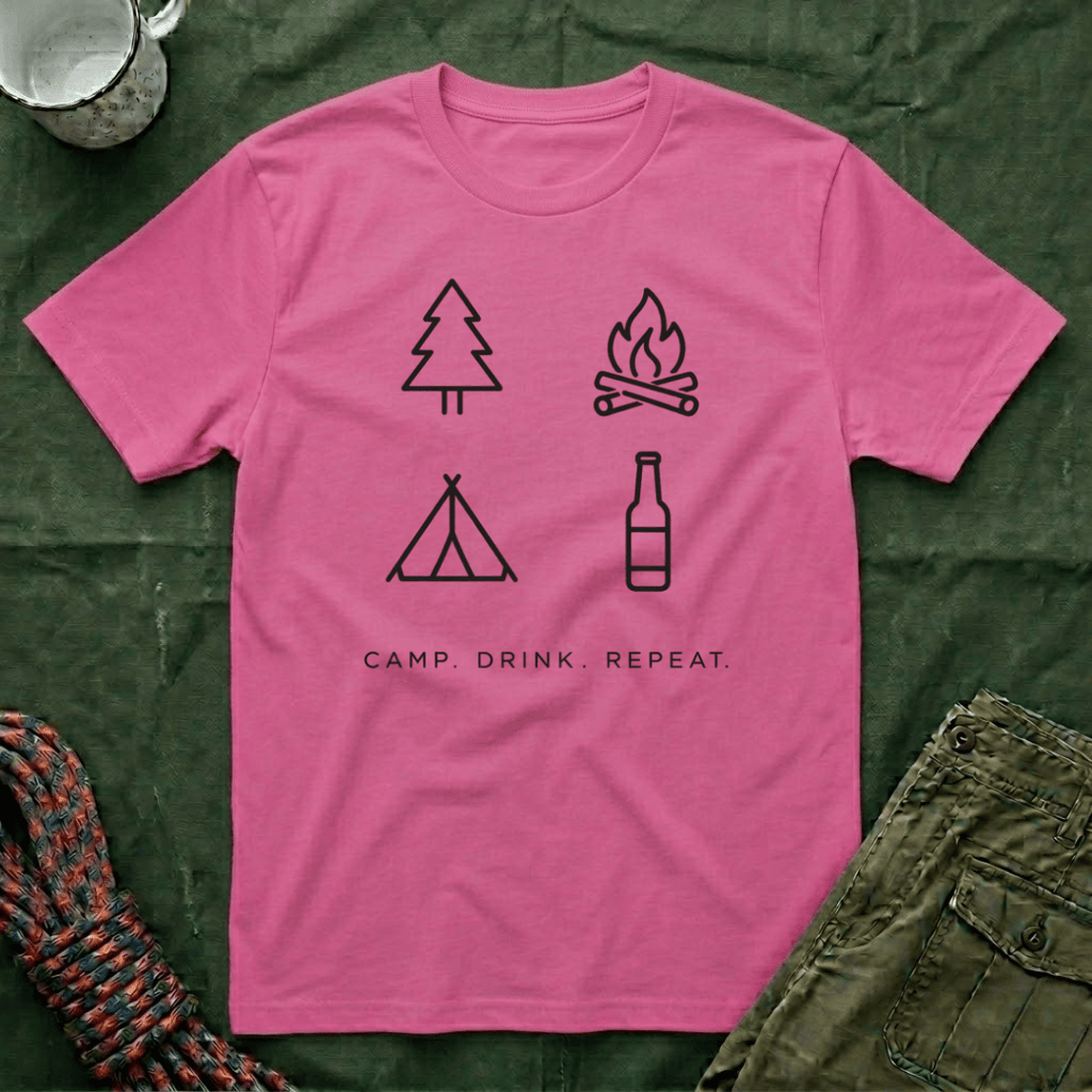 Camp Drink Repeat T- Shirt