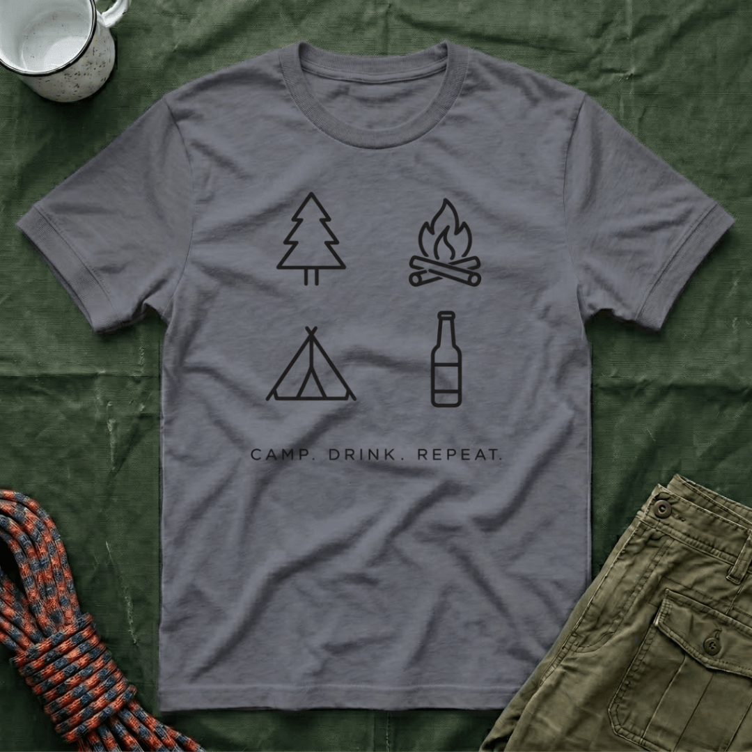 Camp Drink Repeat T- Shirt