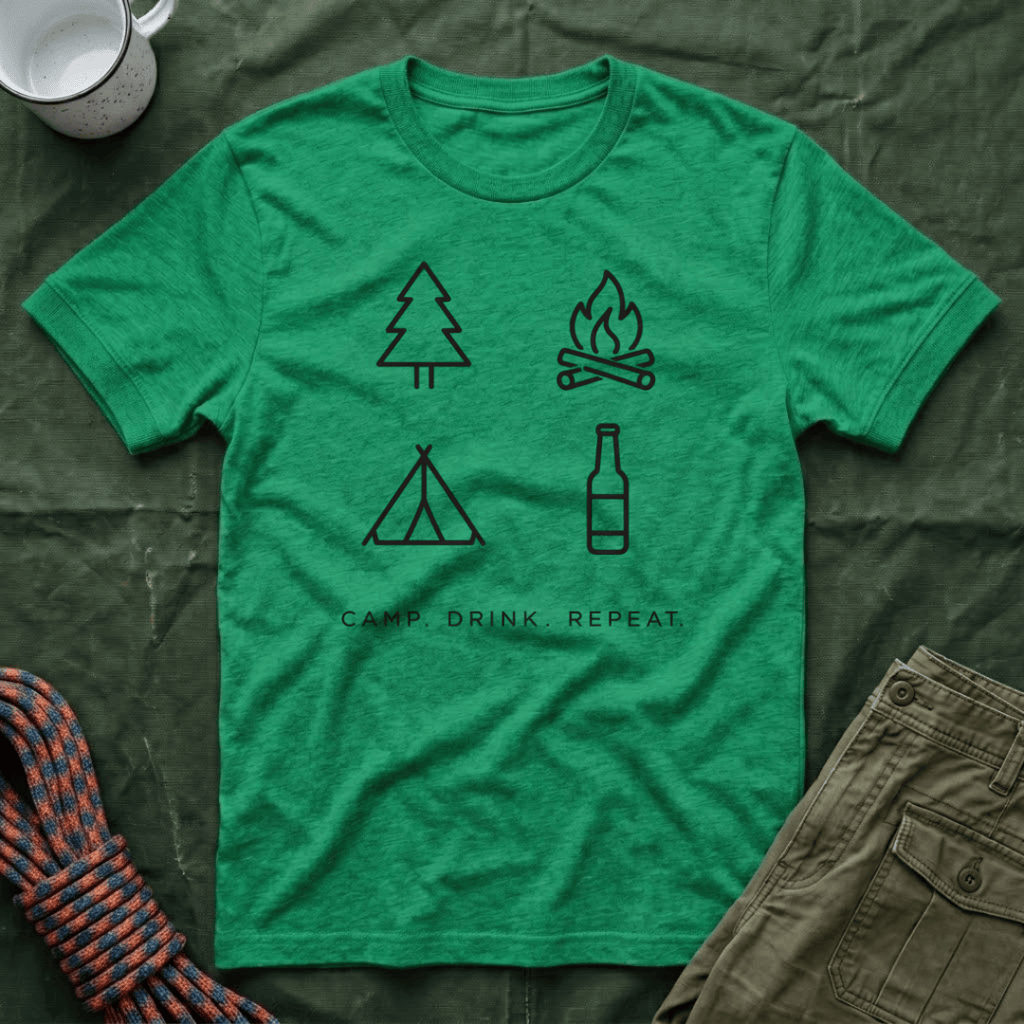 Camp Drink Repeat T- Shirt
