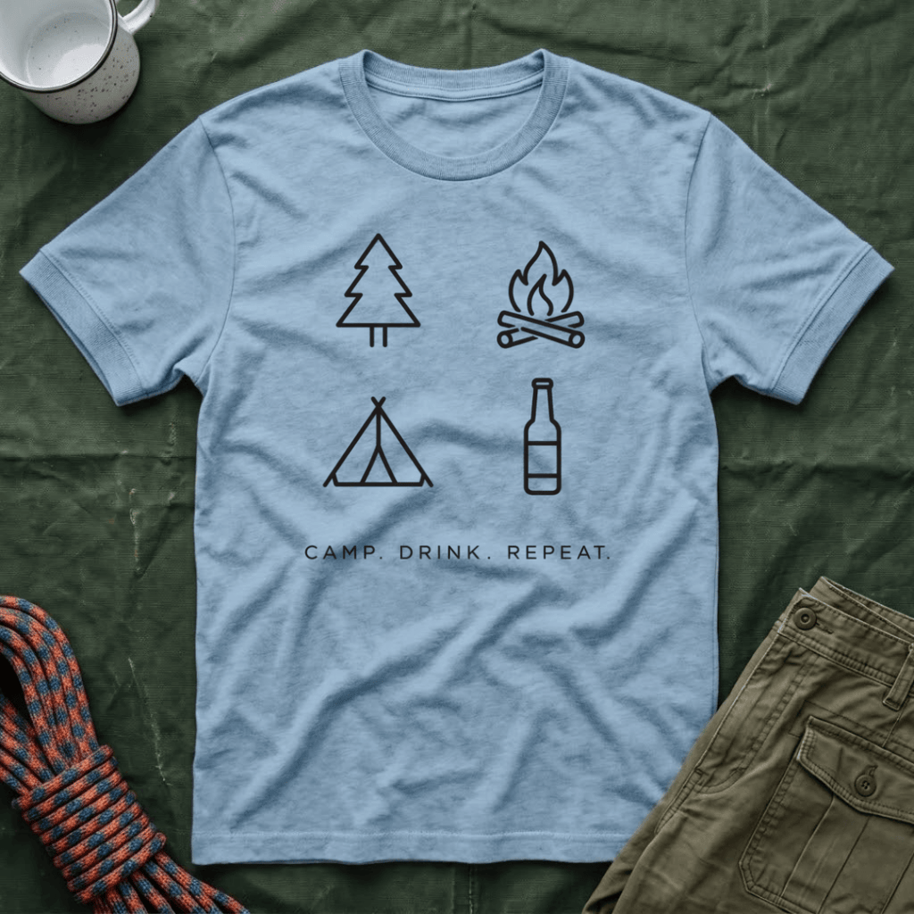 Camp Drink Repeat T- Shirt