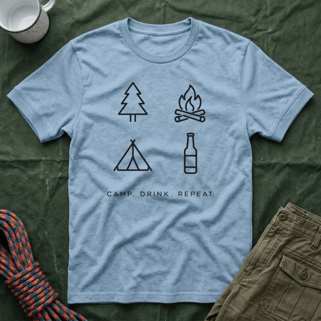 Camp Drink Repeat T- Shirt