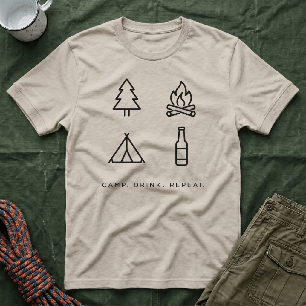 Camp Drink Repeat T- Shirt