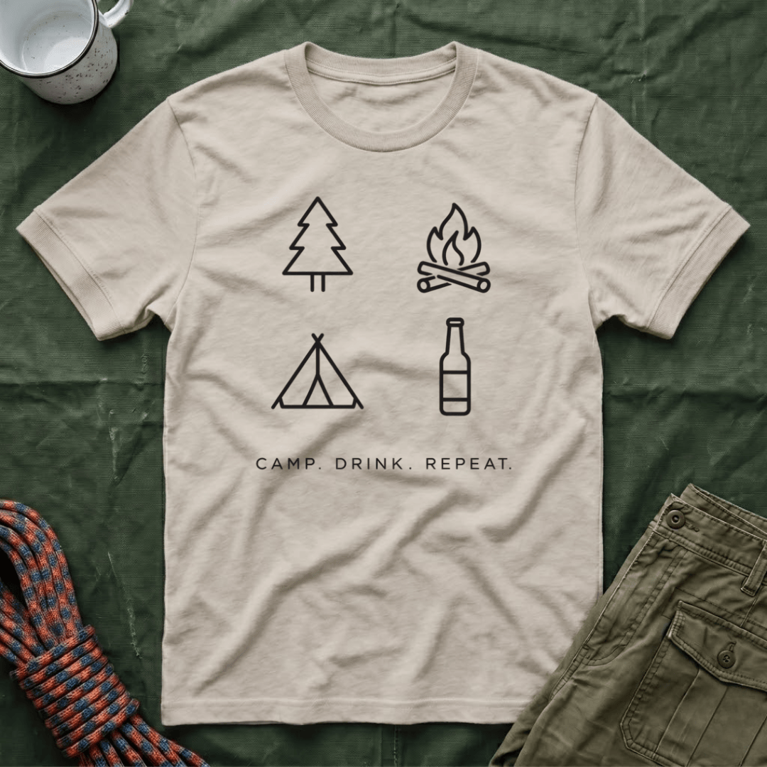 Camp Drink Repeat T- Shirt