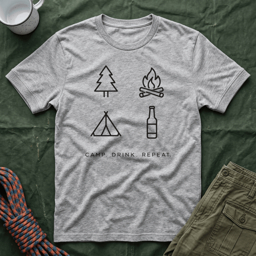 Camp Drink Repeat T- Shirt