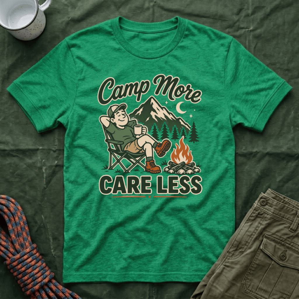 Camp More Care Less Man T-Shirt
