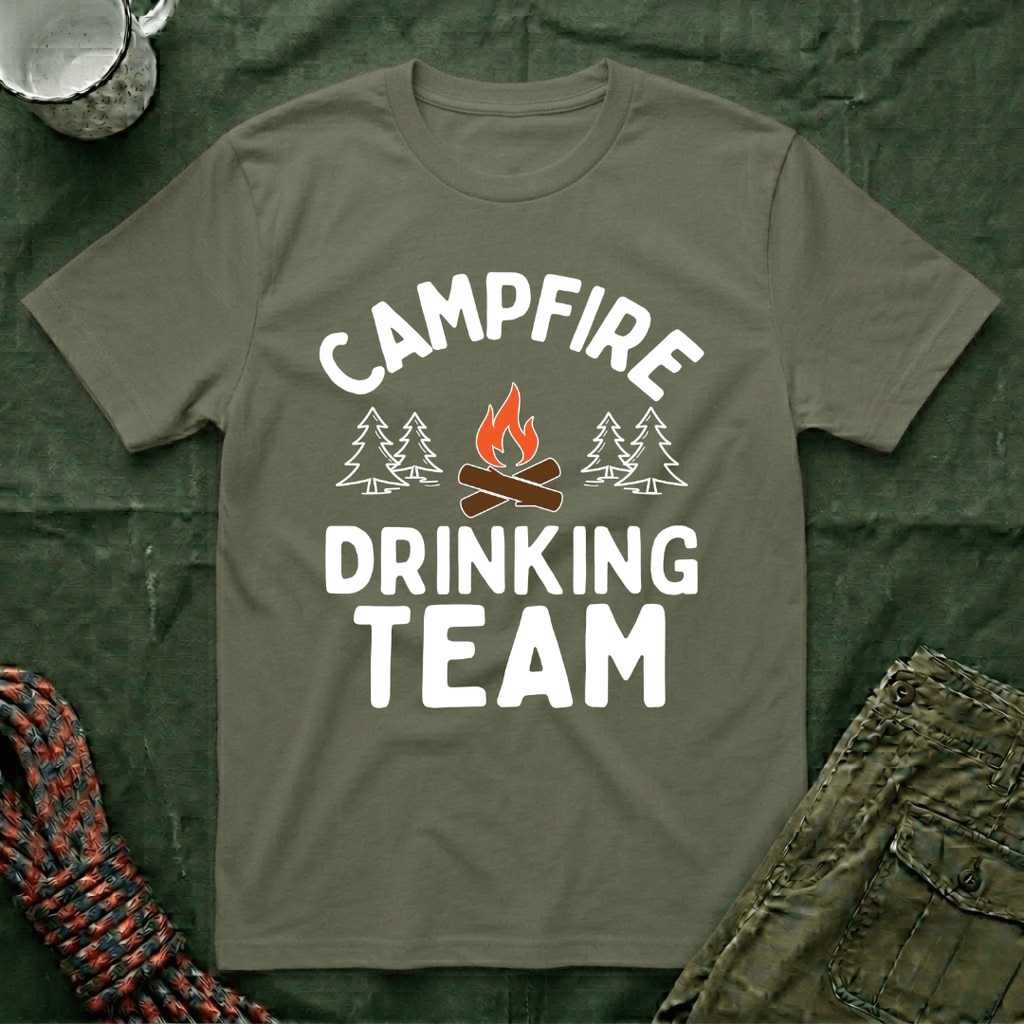 Classic Campfire Drinking Team T-Shirt