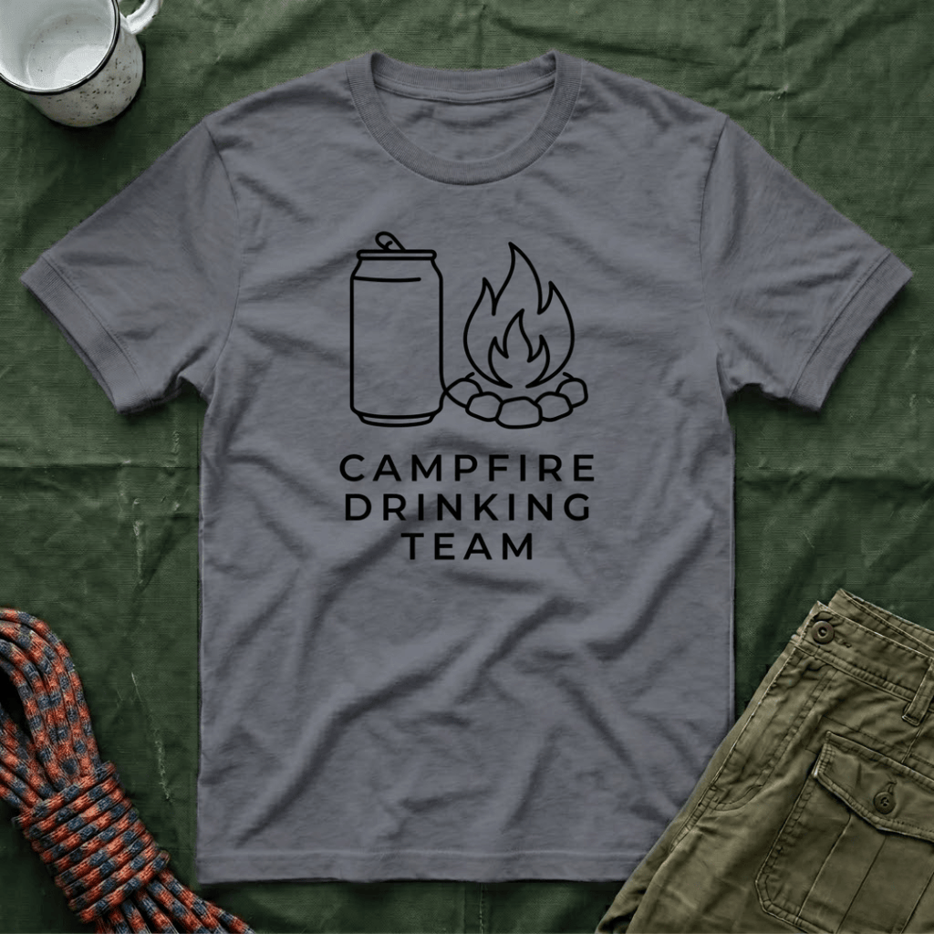 Campfire Drinking Team Minimalist T-Shirt