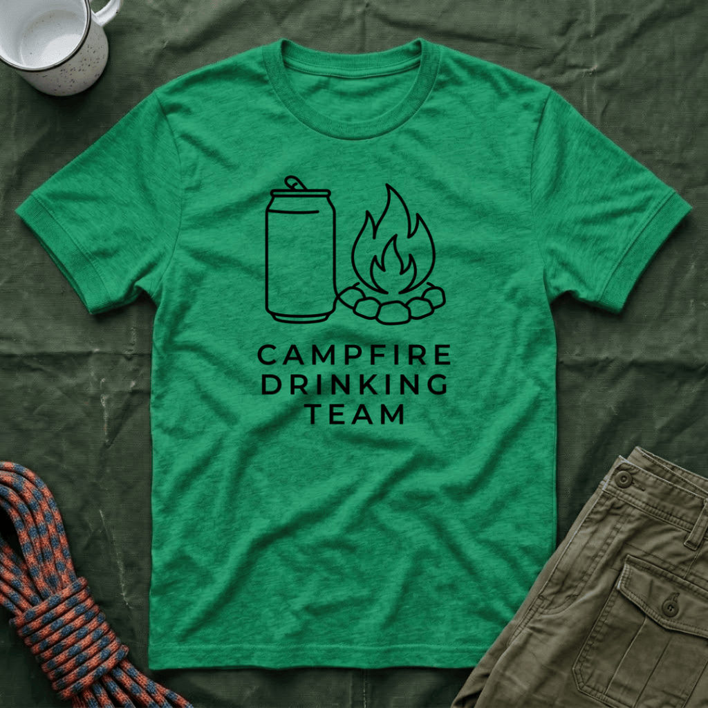 Campfire Drinking Team Minimalist T-Shirt