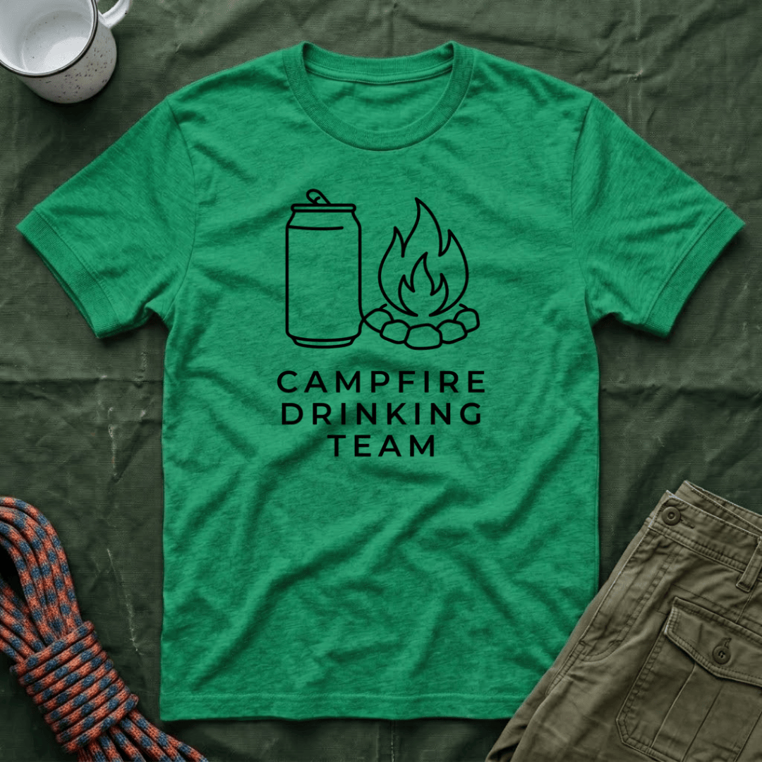 Campfire Drinking Team Minimalist T-Shirt