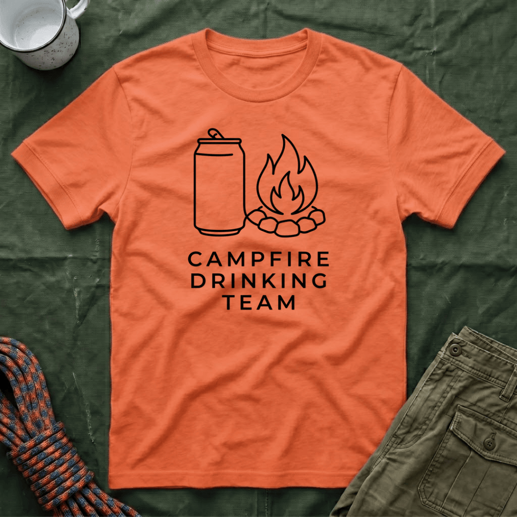 Campfire Drinking Team Minimalist T-Shirt