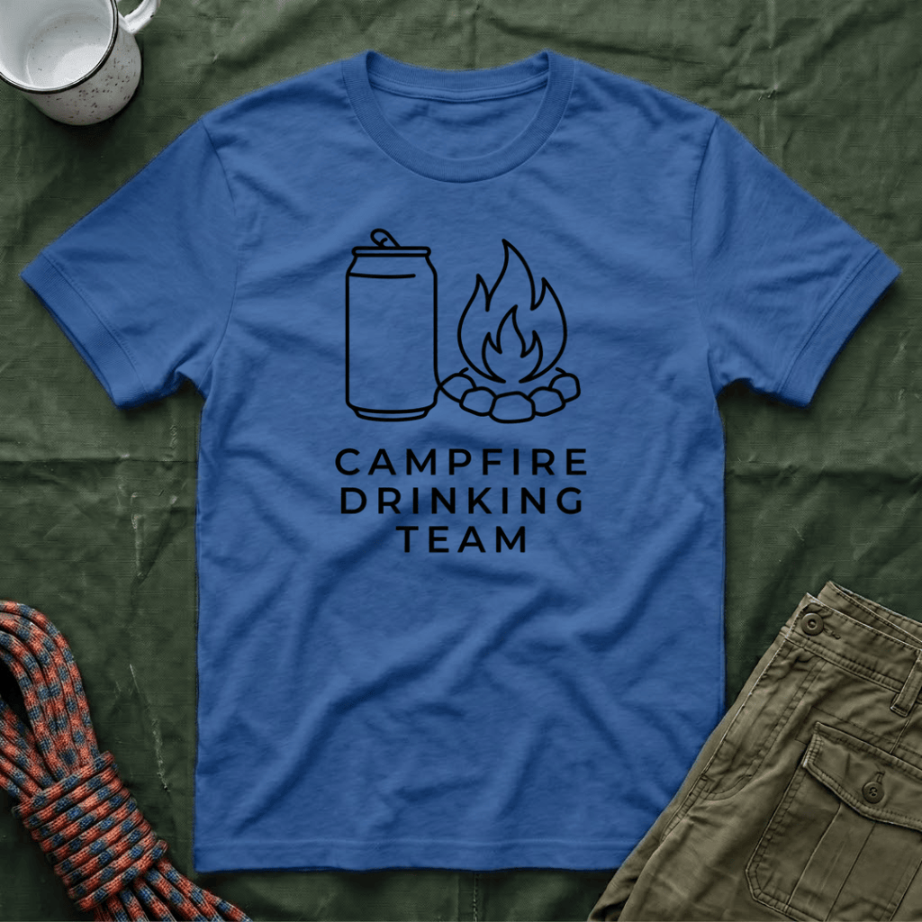 Campfire Drinking Team Minimalist T-Shirt