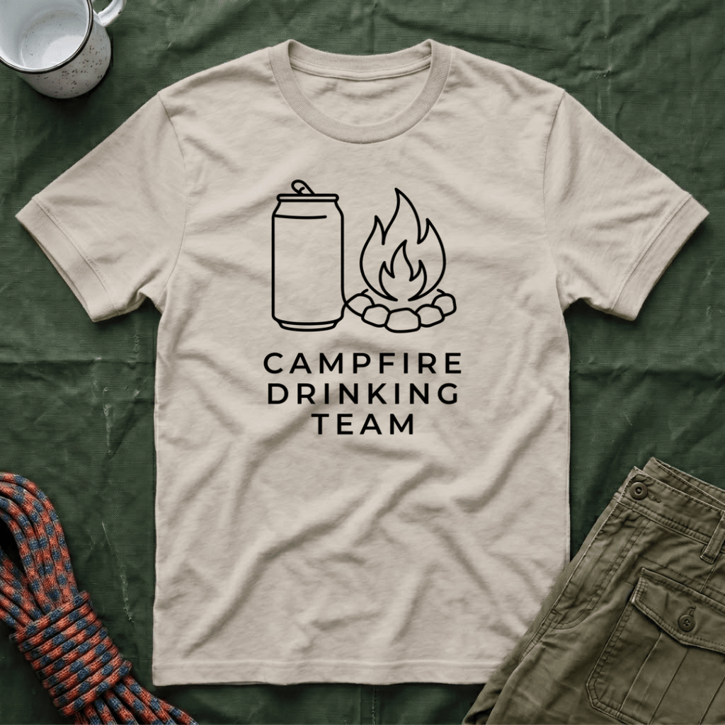 Campfire Drinking Team Minimalist T-Shirt