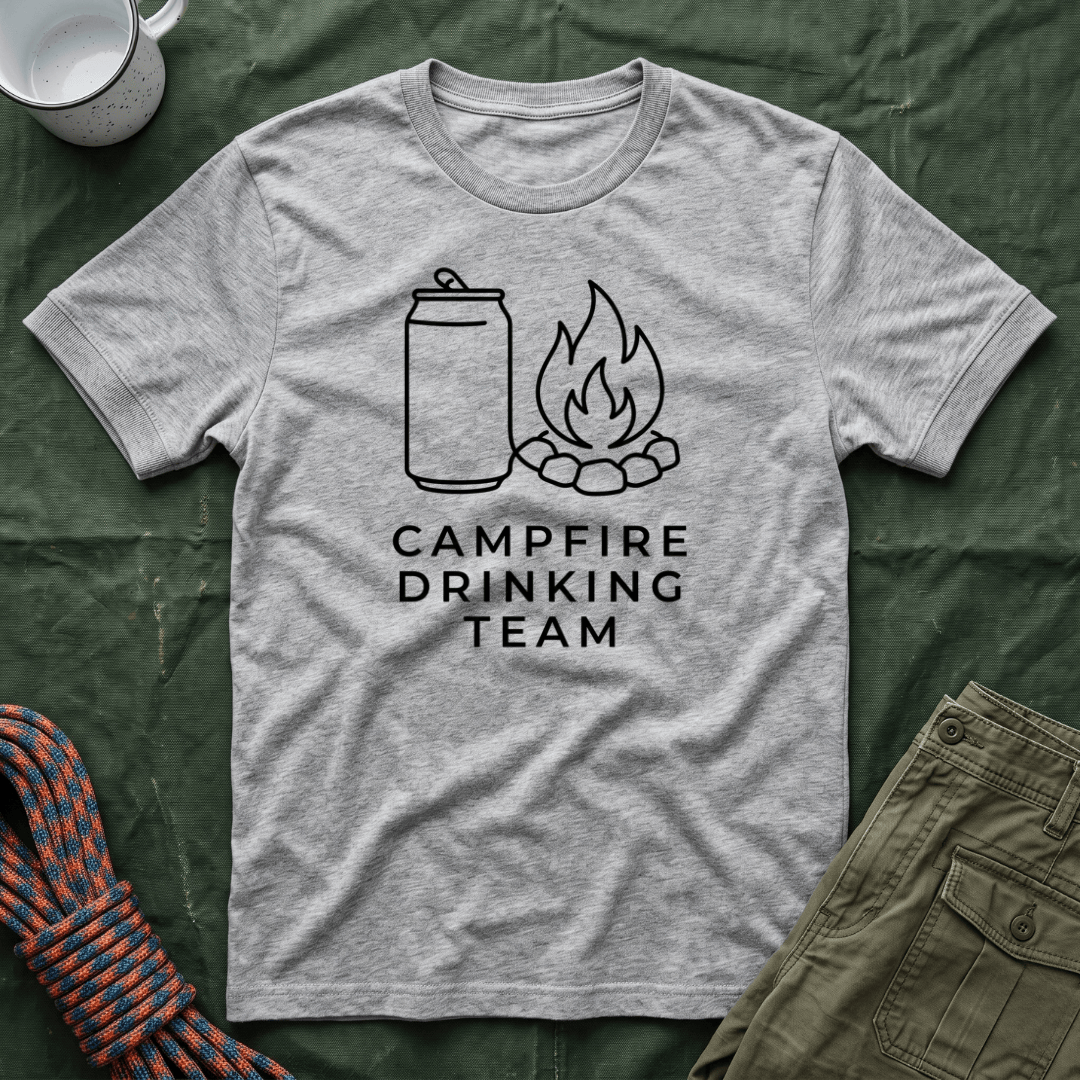 Campfire Drinking Team Minimalist T-Shirt