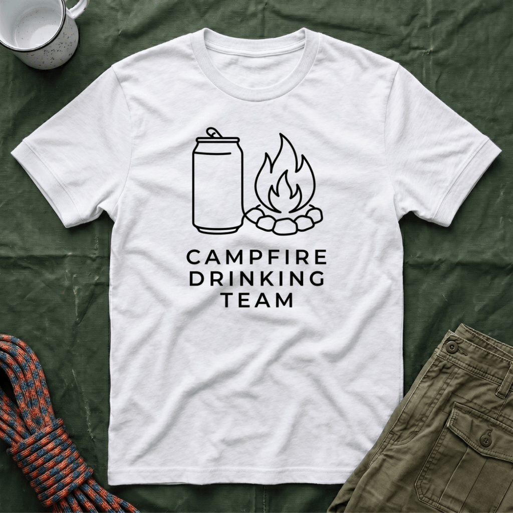 Campfire Drinking Team Minimalist T-Shirt