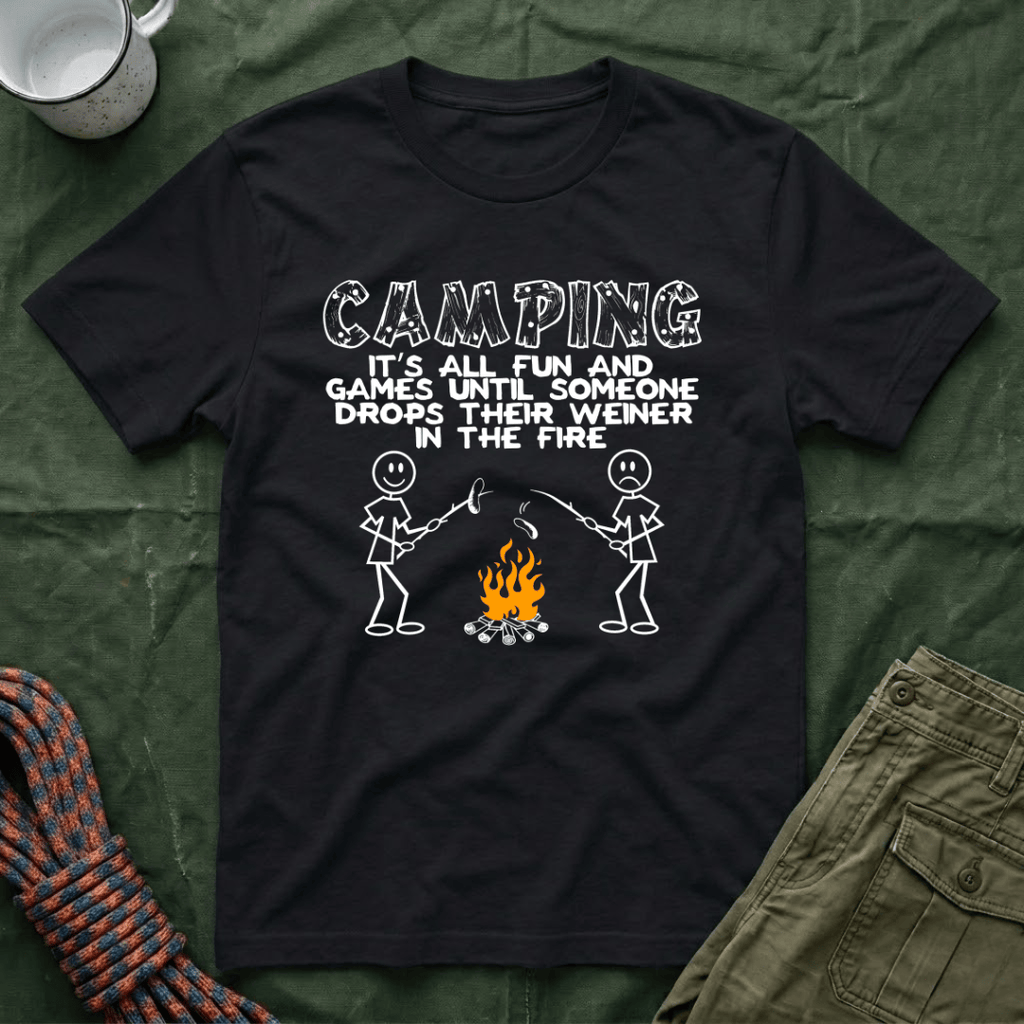 Camping - It's All Fun And Games T-Shirt