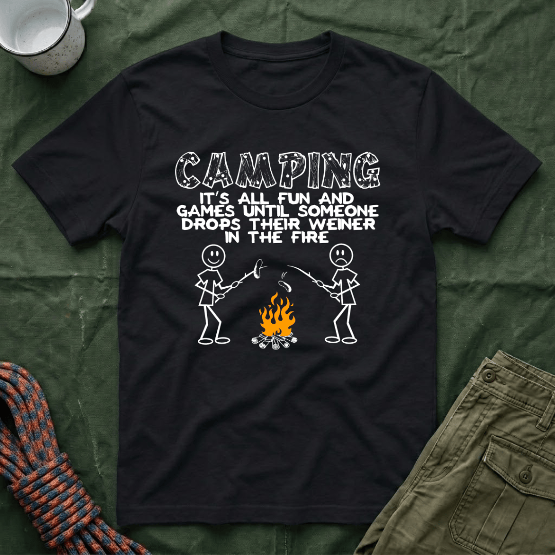 Camping - It's All Fun And Games T-Shirt