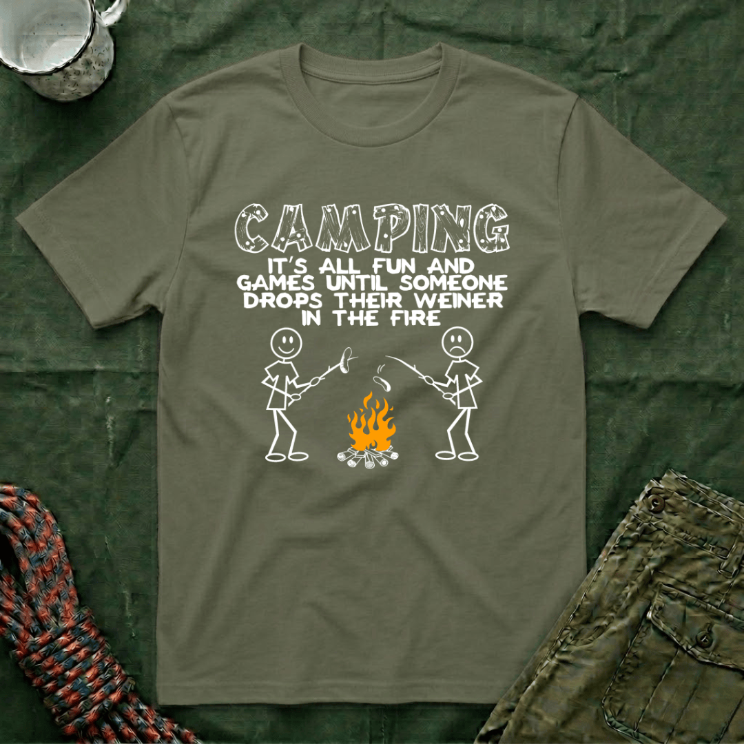 Camping - It's All Fun And Games T-Shirt