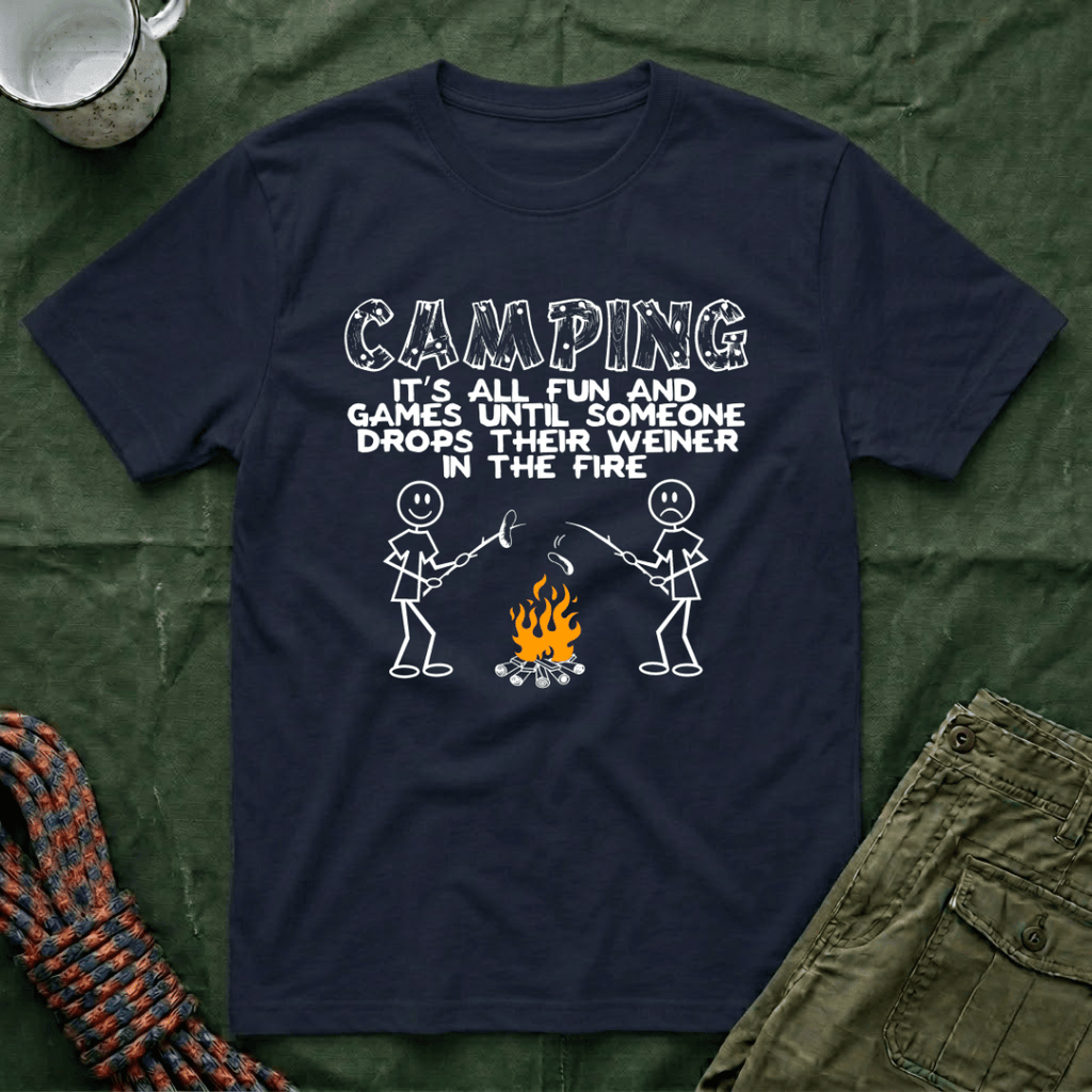 Camping - It's All Fun And Games T-Shirt