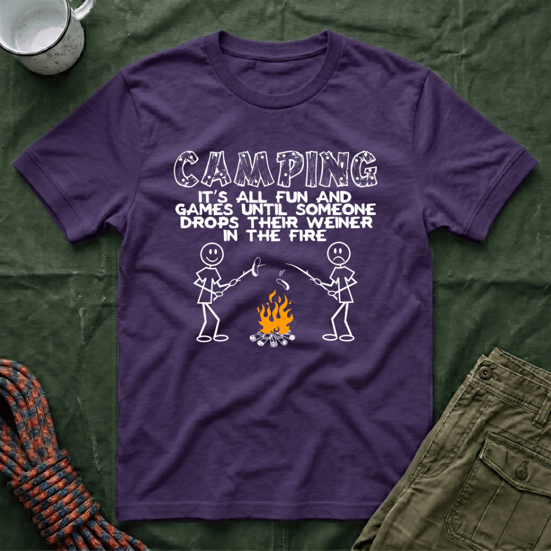 Camping - It's All Fun And Games T-Shirt