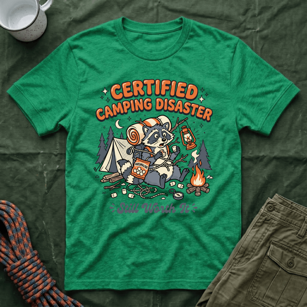 Funny Certified Camping Disaster T-Shirt