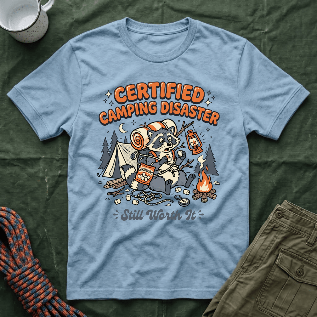 Funny Certified Camping Disaster T-Shirt