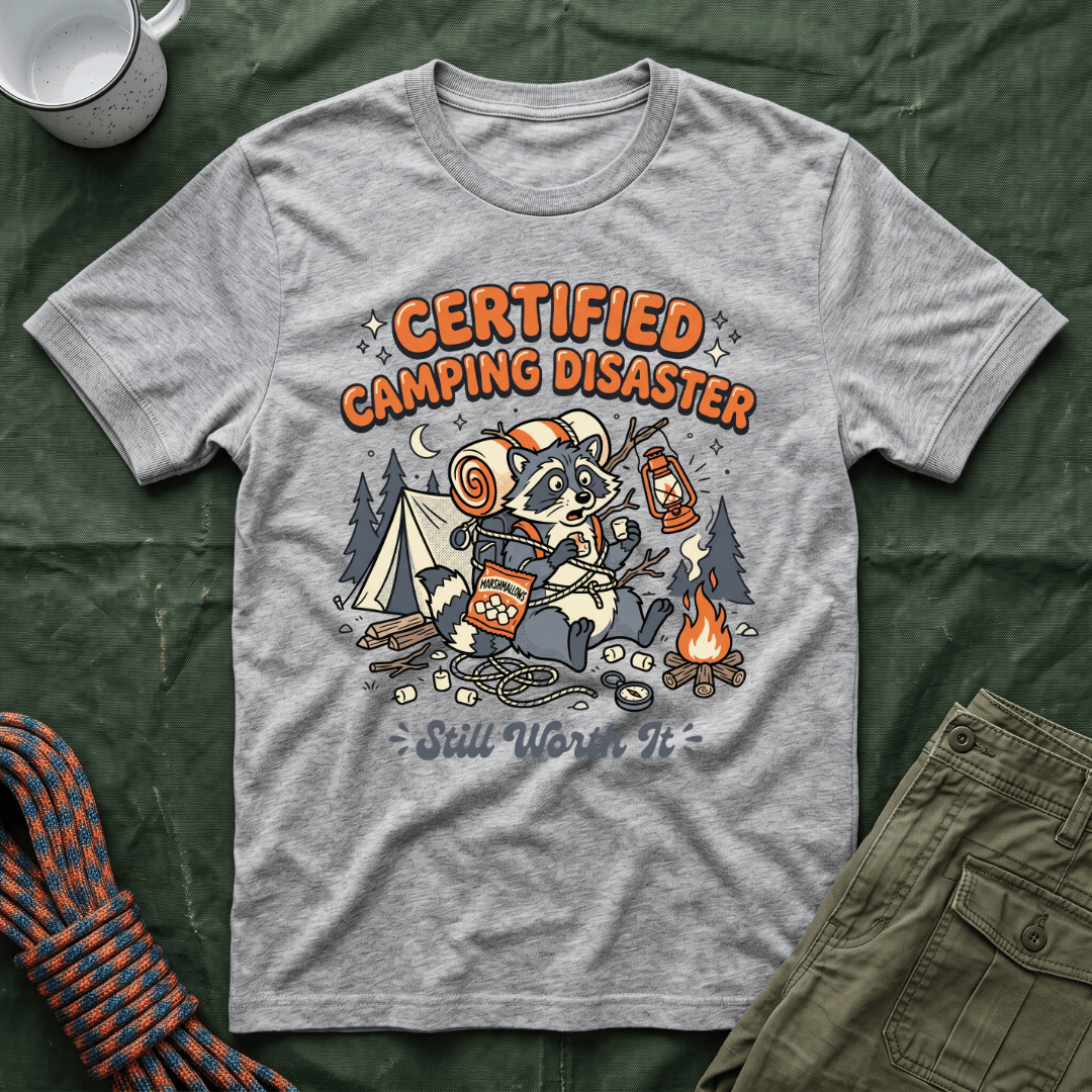 Funny Certified Camping Disaster T-Shirt