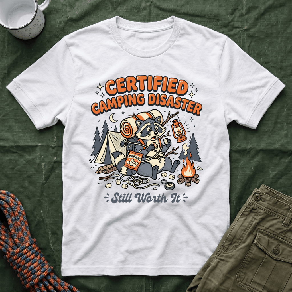 Funny Certified Camping Disaster T-Shirt