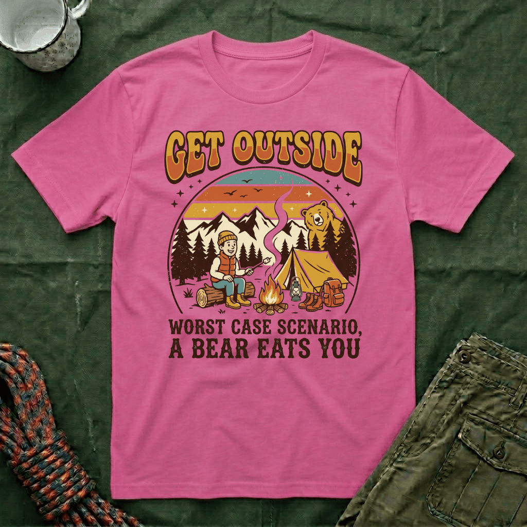 Funny Get Outside Bear T-Shirt