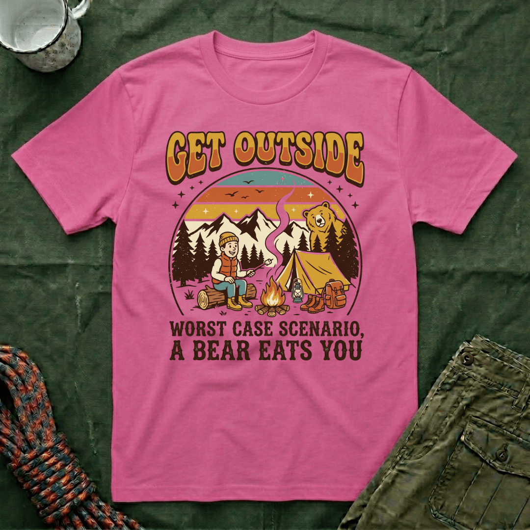 Funny Get Outside Bear T-Shirt